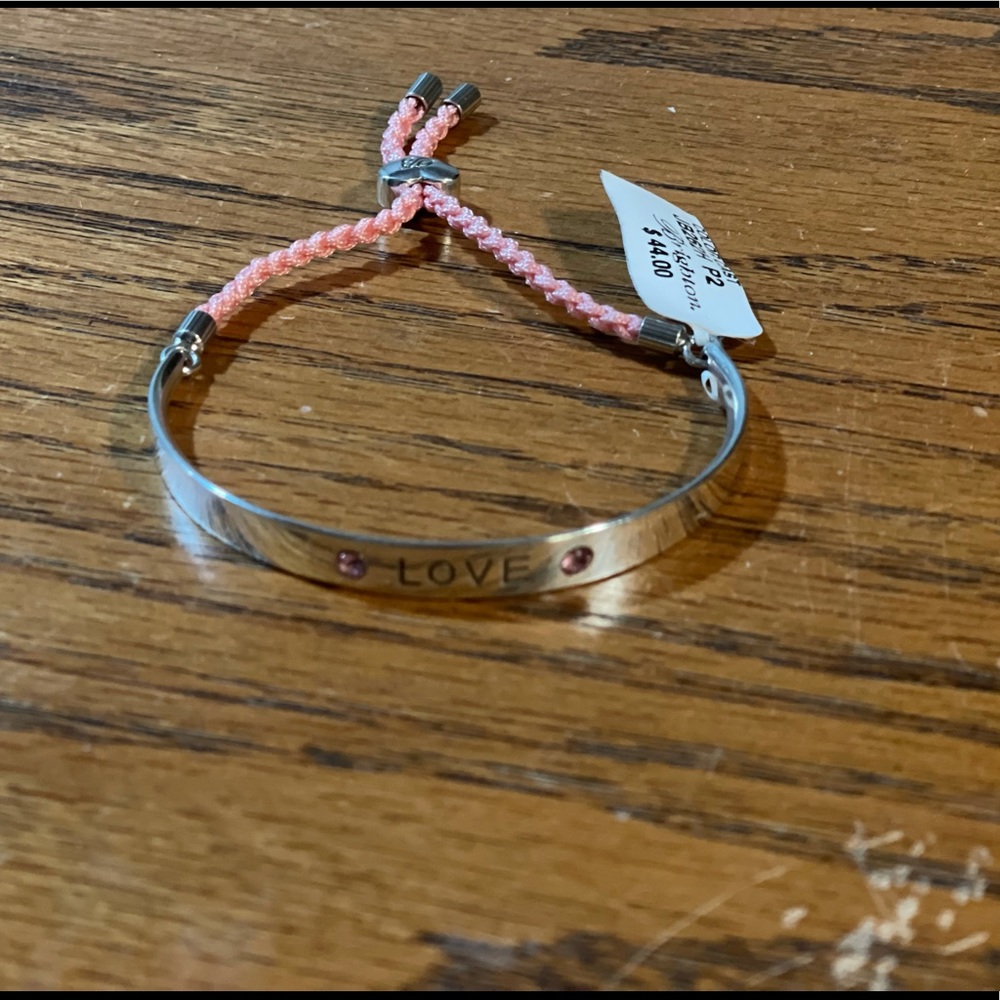 Silver LOVE bracelet NWT